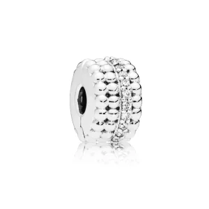 (Bild für) PANDORA Beaded Brilliance Clip, klare CZ - 797520CZ