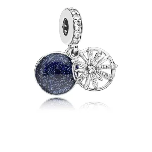 (Bild für) PANDORA Dazzling Wishes Anhänger mit klarem CZ und blauer Emaille - 797531CZ