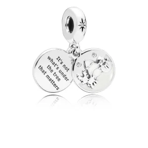 (Bild für) PANDORA Perfect Christmas Dangle Charm, klare CZ und weiße Emaille - 797562EN12