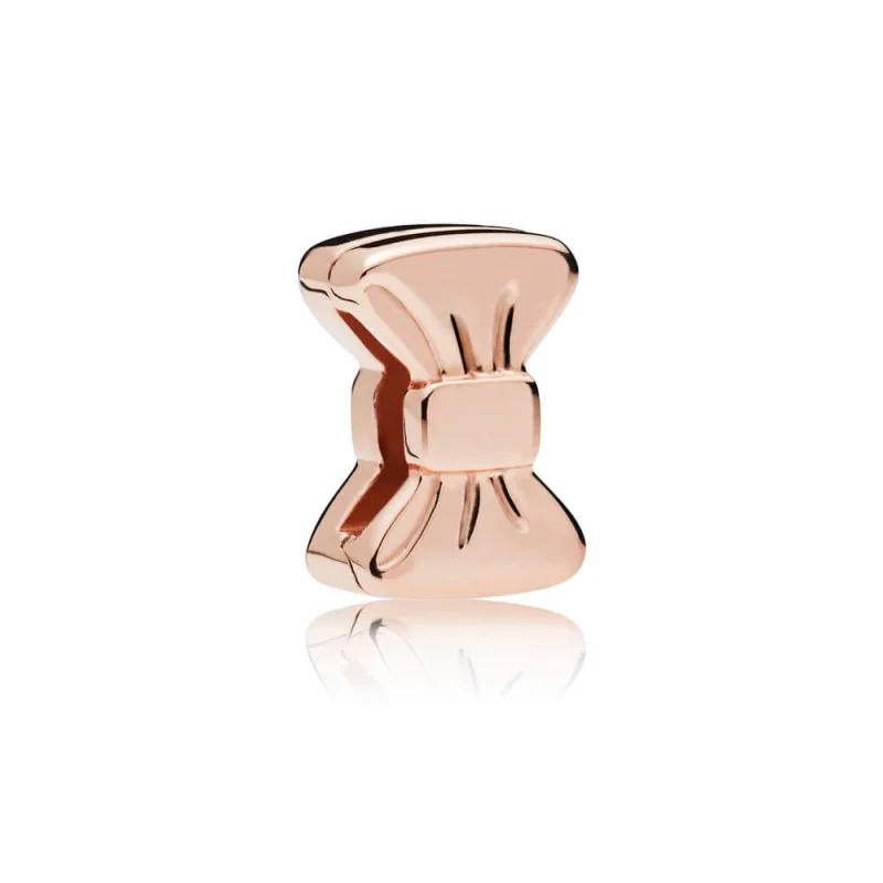 (Bild für) PANDORA Reflexions™ Sweet Bow Clip Charm, PANDORA Rose™ - 787582