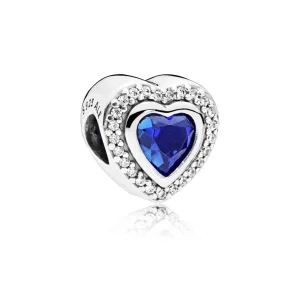 (Bild für) PANDORA Sparkling Love Charm, klare CZ und blaue Kristalle - 797608NANB
