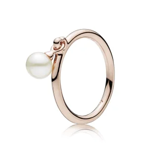 (Bild für) Zeitgenössischer Perlenring, PANDORA Rose™ und Süßwasser-Zuchtperle - 187525P