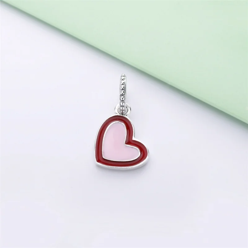 (Bild für) Asymmetrisches Herz der Liebe von PANDORA, gemischte Emaille - 797820ENMX - Ansicht 3