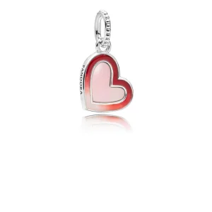 (Bild für) Asymmetrisches Herz der Liebe von PANDORA, gemischte Emaille - 797820ENMX