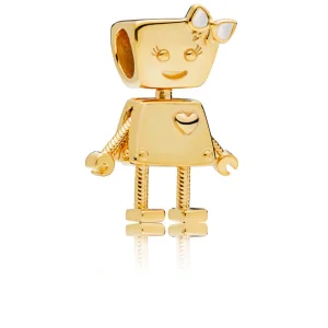 (Bild für) Bella Bot-Charm, PANDORA Shine™ und silberne Emaille - 767141EN23