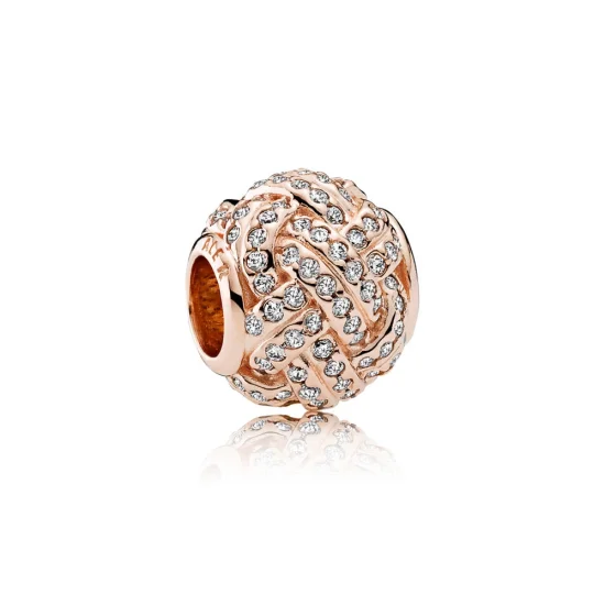 (Bild für) Funkelnder Liebesknoten-Charm, PANDORA Rose™ und klare CZ - 781537CZ