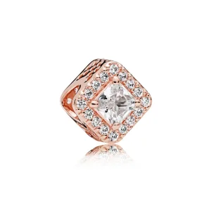 (Bild für) Geometrischer Radiance-Charm, PANDORA Rose™ und klare CZ - 786206CZ