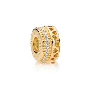 (Bild für) Hearts of PANDORA-Charm, PANDORA Shine™ und klare CZ - 767415CZ