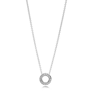 (Bild für) Hearts of PANDORA Halskette, klare CZ - 397436CZ