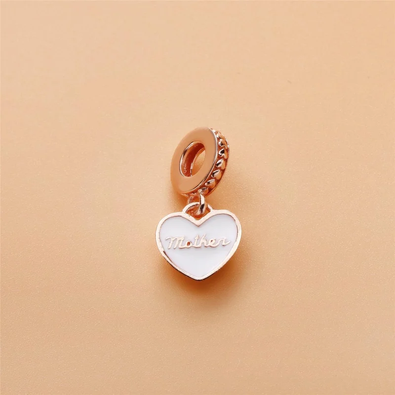 (Bild für) Herz-Anhänger „Mutter und Tochter“, PANDORA Rose™, silberne Emaille und klare CZ - Ansicht 2