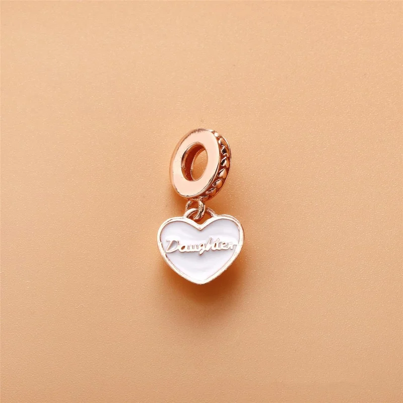 (Bild für) Herz-Anhänger „Mutter und Tochter“, PANDORA Rose™, silberne Emaille und klare CZ - Ansicht 3