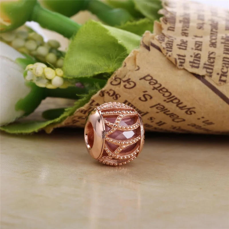 (Bild für) Ineinander verschlungener Radiance-Charm, PANDORA Rose™ und Pink CZ - 781968PCZ - Ansicht 2