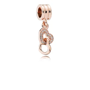 (Bild für) Ineinandergreifender Love Dangle Charm, PANDORA Rose™ & CZ - 781242CZ