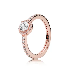 (Bild für) Klassischer Eleganz-Ring, PANDORA Rose™ und klare CZ - 180946CZ