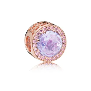 (Bild für) Lavender Radiant Hearts Charm, PANDORA Rose™ & Lavender & Pink CZ - 781725LCZ