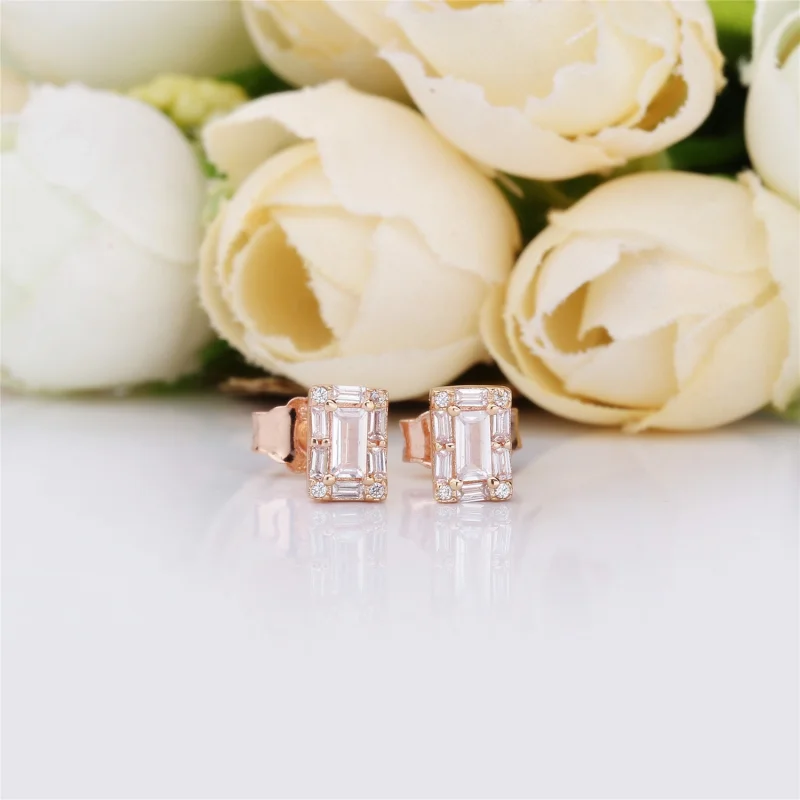 (Bild für) Leuchtende Eis-Ohrstecker, PANDORA Rose™ und klare CZ - 287567CZ - Ansicht 2