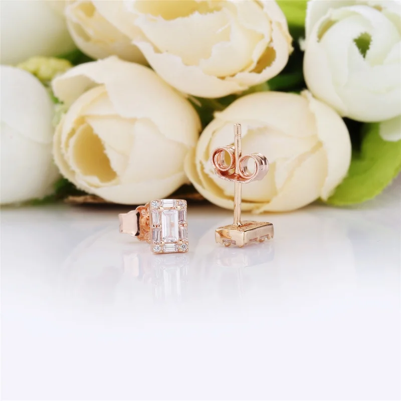 (Bild für) Leuchtende Eis-Ohrstecker, PANDORA Rose™ und klare CZ - 287567CZ - Ansicht 3