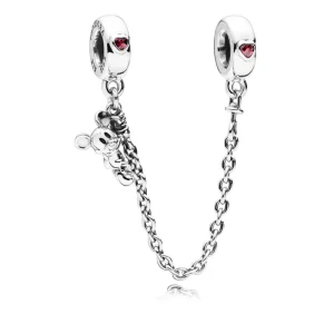 (Bild für) PANDORA Disney, Kletter-Mickey-Sicherheitskette, rote CZ - 797173CZR