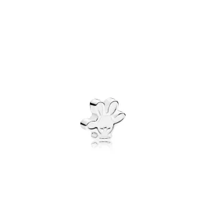 (Bild für) PANDORA Disney, Mickey Glove Petite Medaillon-Charm, weiße Emaille - 796349EN12