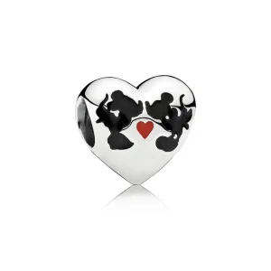 (Bild für) PANDORA Disney, Minnie & Mickey Kiss Charm, gemischte Emaille - 791443ENMX