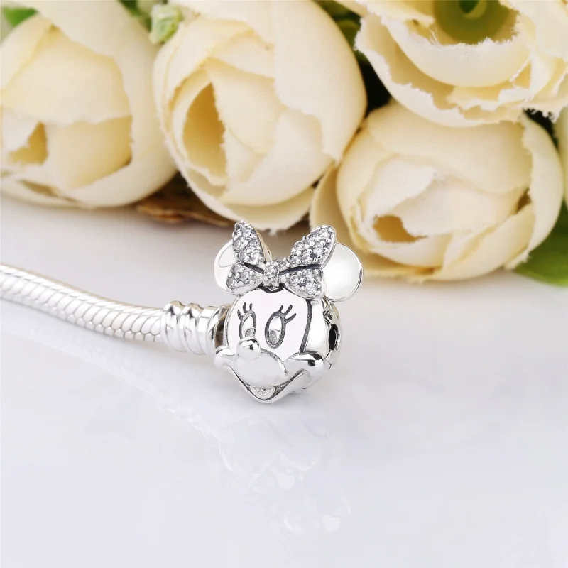 (Bild für) PANDORA Disney, Schimmerndes Minnie-Portrait-Armband - 597770CZ - Ansicht 2
