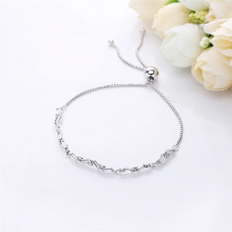 (Bild für) PANDORA Glacial Beauty Schiebearmband, klare CZ - 597558CZ - Ansicht 2