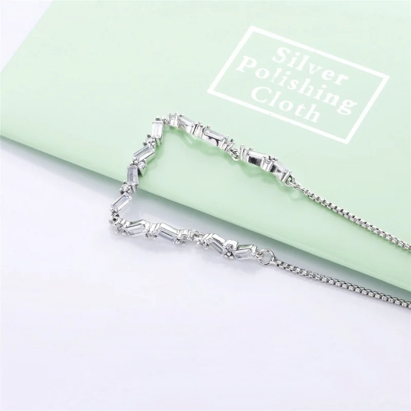 (Bild für) PANDORA Glacial Beauty Schiebearmband, klare CZ - 597558CZ - Ansicht 4