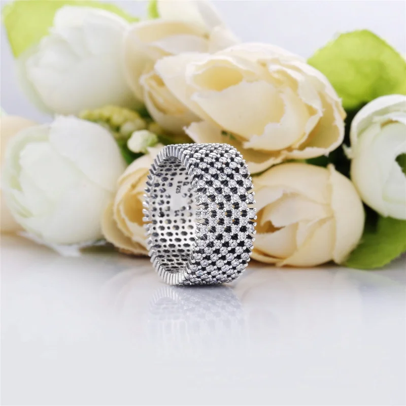 (Bild für) PANDORA Heraldischer Karoring, klare CZ - 197695CZ - Ansicht 2
