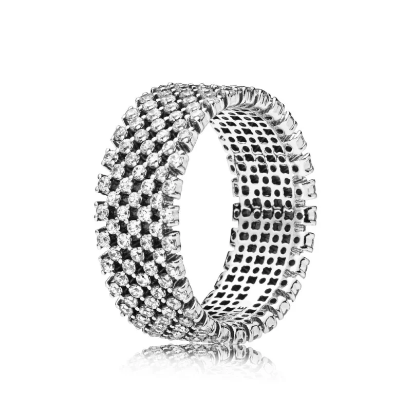 (Bild für) PANDORA Heraldischer Karoring, klare CZ - 197695CZ