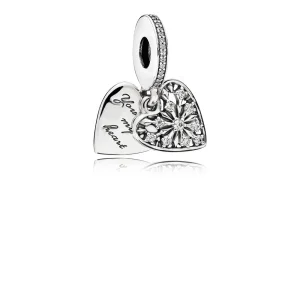 (Bild für) PANDORA Herz des Winters baumelndes Charm, klare CZ - 796372CZ