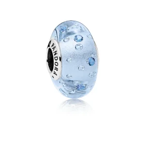(Bild für) PANDORA Ice Drops Murano-Glas-Anhänger, blaue CZ - 796365CZB