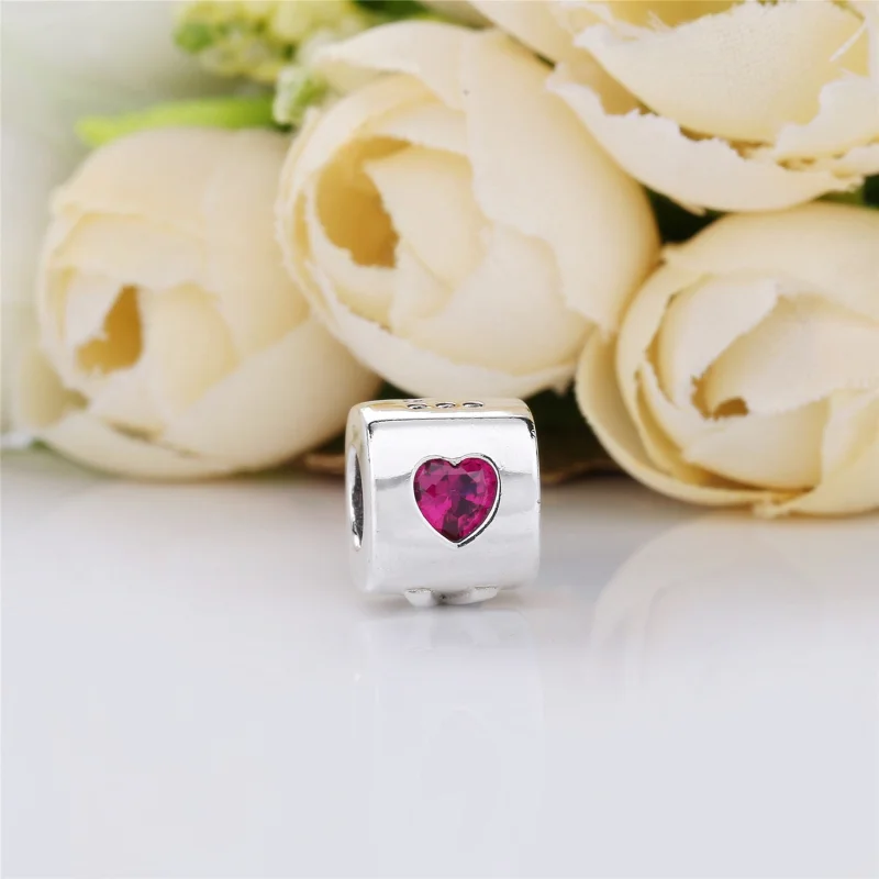 (Bild für) PANDORA Liebeswürfel-Charm, Rot und klare CZ - 797811CZR - Ansicht 2