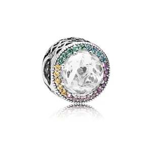 (Bild für) PANDORA Multi-Color Radiant Hearts Charm, mehrfarbige CZ - 791725CZMX
