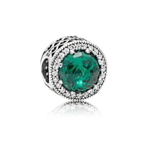 (Bild für) PANDORA Radiant Hearts Charm, meergrüne Kristalle und klare CZ - 791725NSG