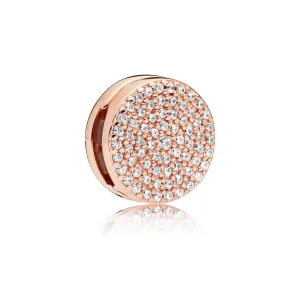(Bild für) PANDORA Reflexions™ Dazzling Elegance Clip-Charm, PANDORA Rose™ und klare CZ - 787583CZ
