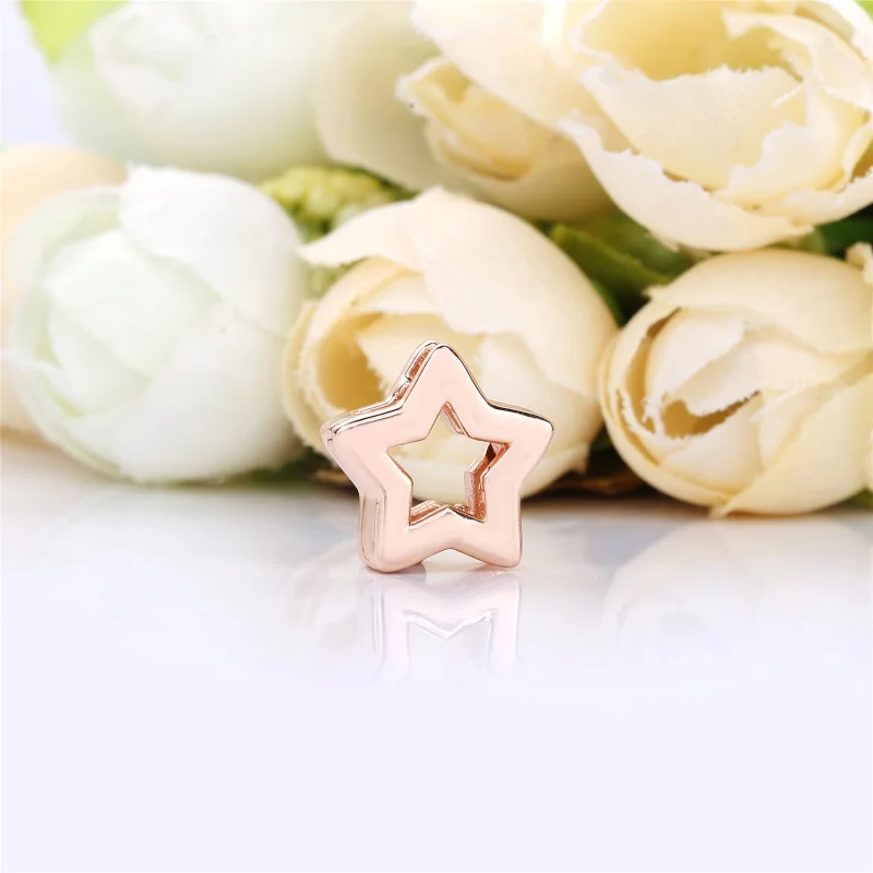 (Bild für) PANDORA REFLEXIONS™ Schlanker Stern-Clip-Charm, PANDORA Rose™ - 787544 - Ansicht 2