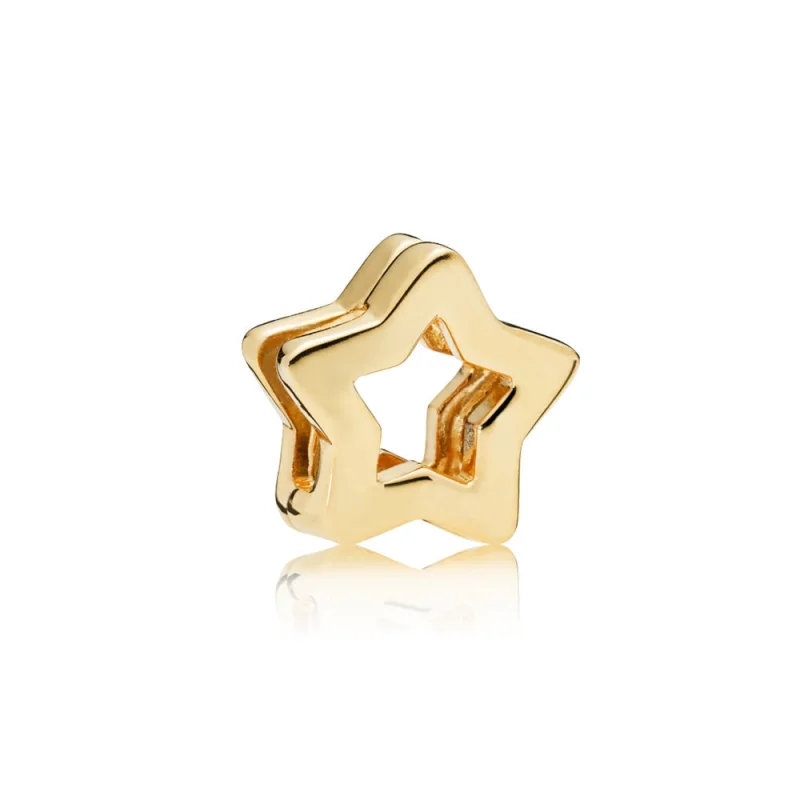 (Bild für) PANDORA REFLEXIONS™ Schlanker Stern-Clip-Charm, PANDORA Shine™ - 767544