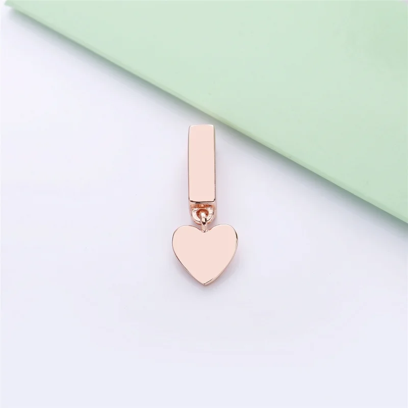 (Bild für) PANDORA Reflexions™ Schwebender Herz-Clip-Charm, PANDORA Rose™ - 787643 - Ansicht 2