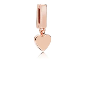 (Bild für) PANDORA Reflexions™ Schwebender Herz-Clip-Charm, PANDORA Rose™ - 787643