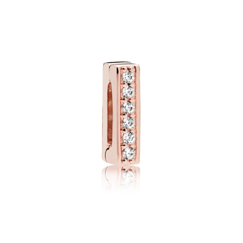 (Bild für) PANDORA Reflexions™ Timeless Sparkle Clip-Charm, PANDORA Rose™ und klare CZ - 787633CZ