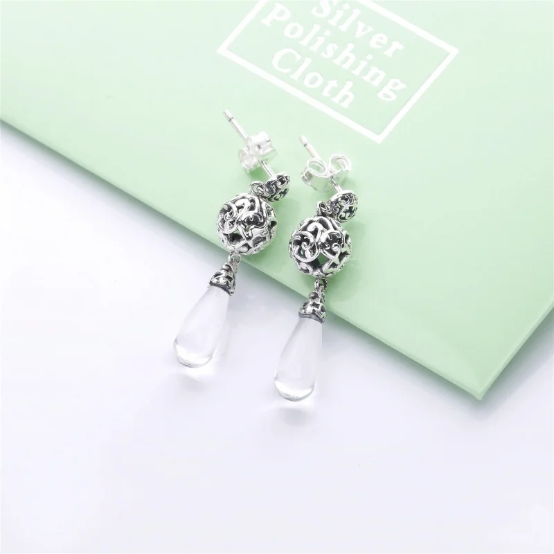(Bild für) PANDORA Regal Droplets Ohrringe, klare CZ - 297686CZ - Ansicht 2