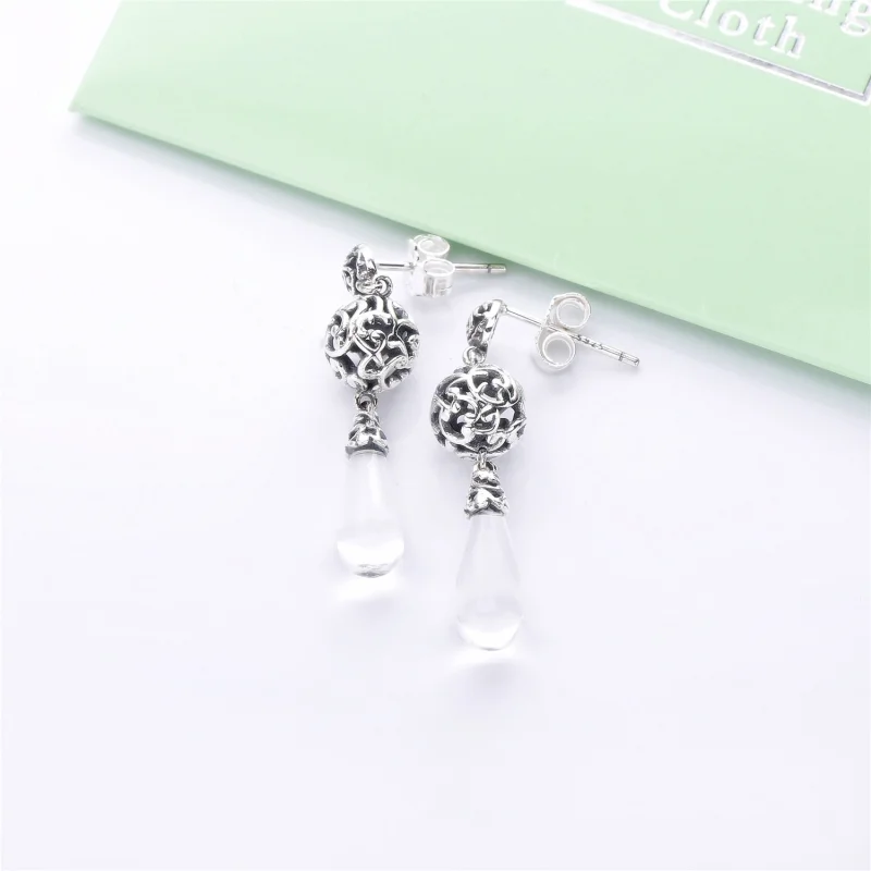 (Bild für) PANDORA Regal Droplets Ohrringe, klare CZ - 297686CZ - Ansicht 3