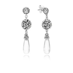 (Bild für) PANDORA Regal Droplets Ohrringe, klare CZ - 297686CZ