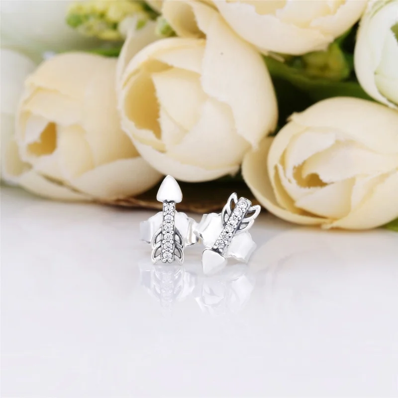 (Bild für) PANDORA Sparkling Arrows Ohrringe, klare CZ - 297828CZ - Ansicht 3