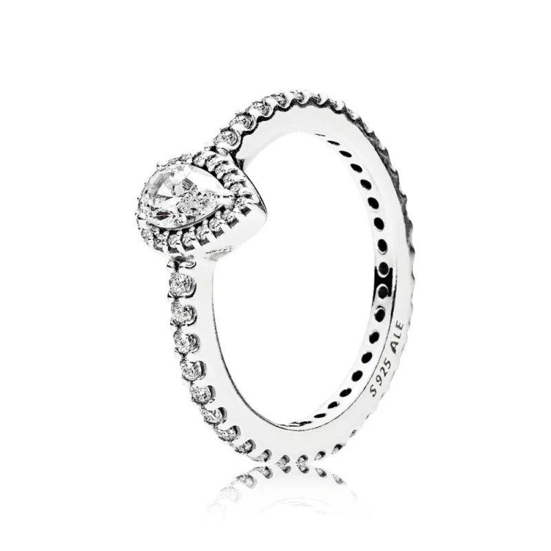 (Bild für) PANDORA Strahlender Tropfenring, klare CZ - 196254CZ