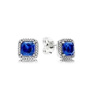 (Bild für) PANDORA Timeless Elegance Ohrstecker, echte blaue Kristalle und klare CZ - 290591NBT