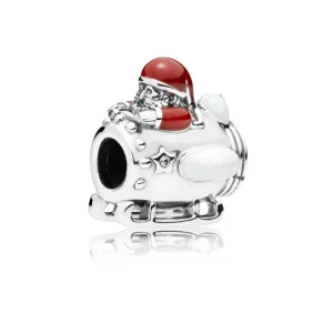 (Bild für) PANDORA Weihnachtsmann im Weltraum-Charm, klare CZ und mehrfarbige Emaille - 797511ENMX