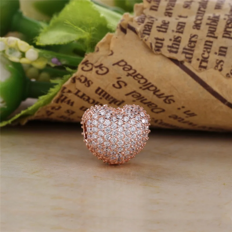 (Bild für) Pavé-Clip „Open My Heart“, PANDORA Rose™ und klare CZ - 781427CZ - Ansicht 2