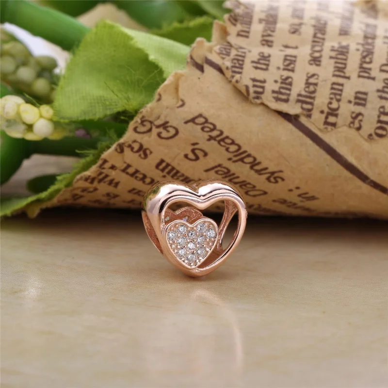 (Bild für) Zusammengefügter Charm, PANDORA Rose™ und klare CZ - 781806CZ - Ansicht 2