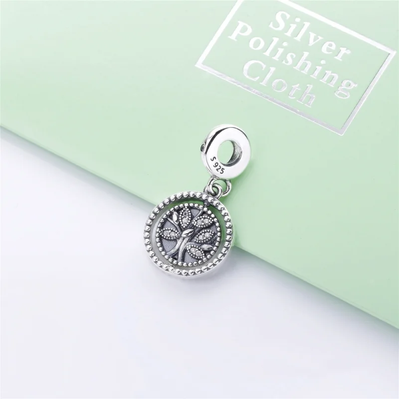 (Bild für) Drehender PANDORA Baum des Lebens-Anhänger-Charm - 797786CZ - Ansicht 2